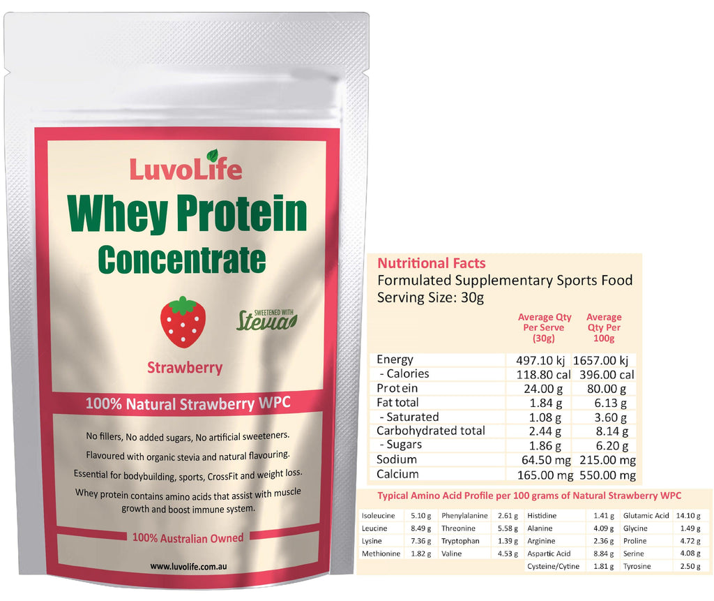 Whey Protein Concentrate - 1kg - LuvoLife