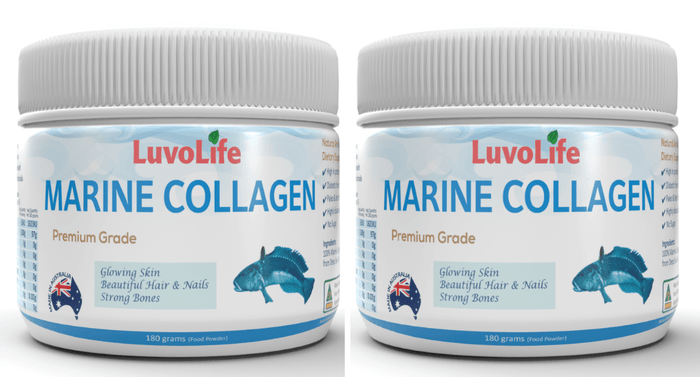 LuvoLife Marine Collagen Peptides Anti-ageing collagen Anti-ageing supplement Marine Collagen powder Hydrolysed Collagen Hydrolysed marine collagen Type 1 collagen Collagen for skin, hair, nails & bones